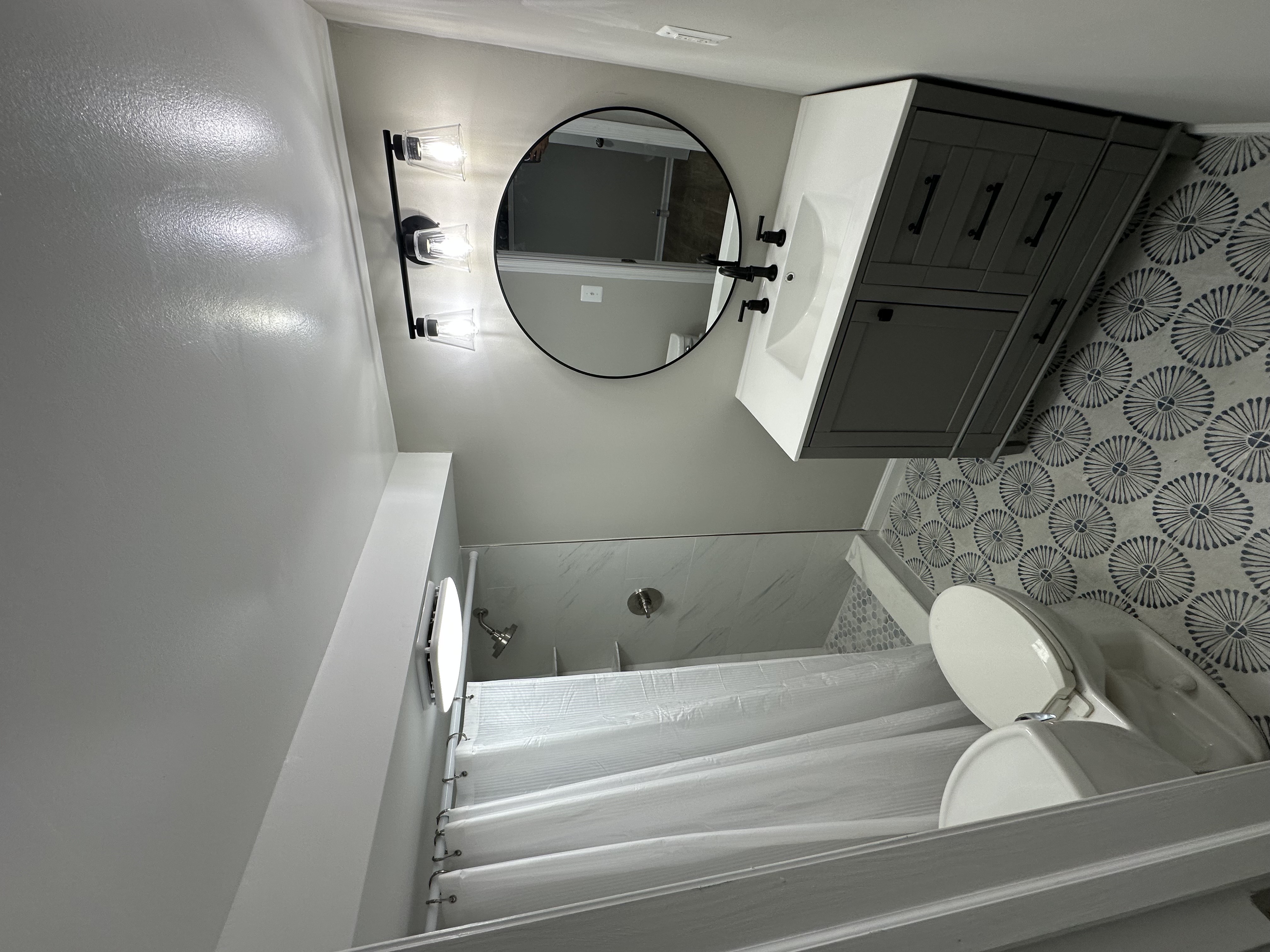 Basement walkout under construction