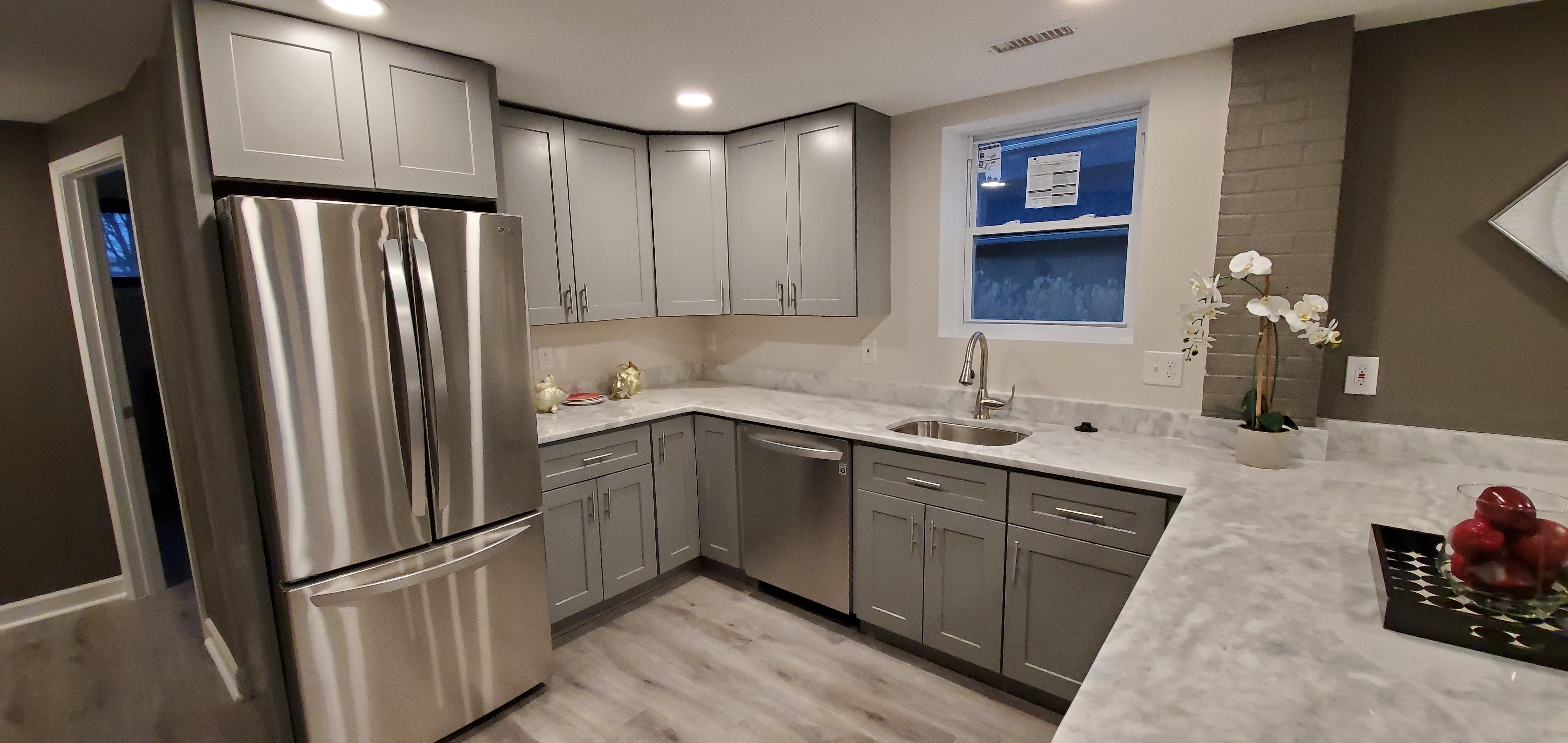 Basement walkout under construction